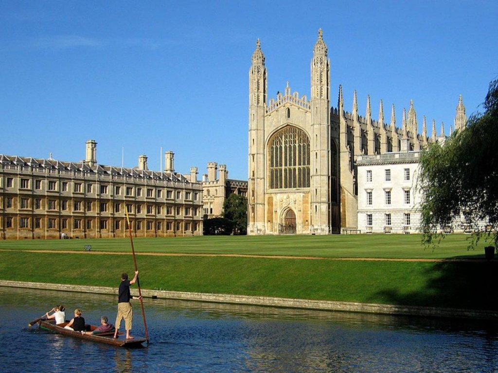 Punting on the River Cam in Cambridge