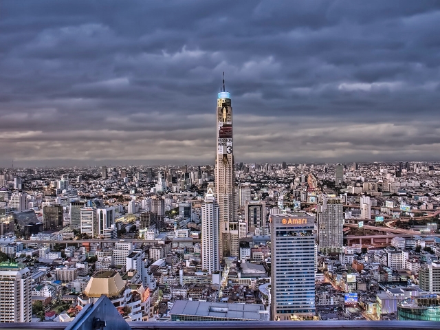 Sky Bar Bangkok panoramic rooftop view