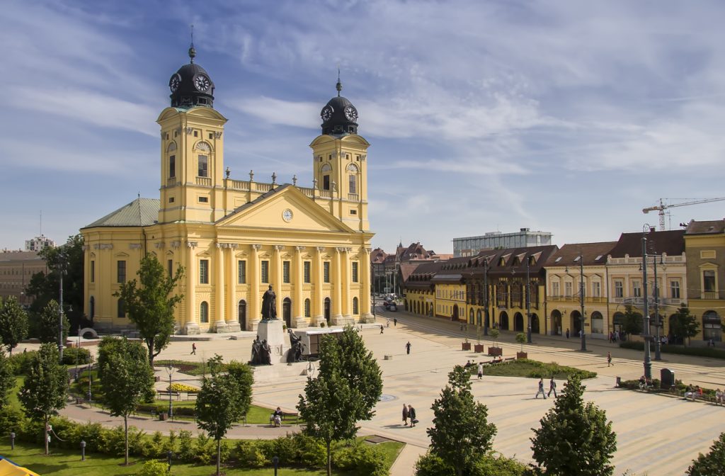 Main square of Debrecen