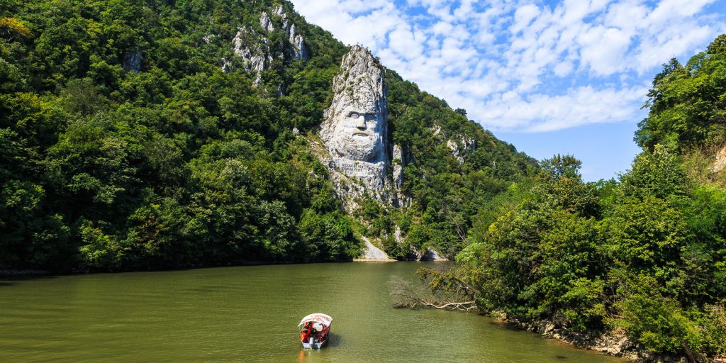 Iron Gates Statue Carved